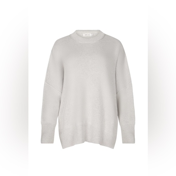 NWT ARCAA HARPER ORGANIC KNIT SWEATER - GREY MARLE | size large - Picture 7 of 15